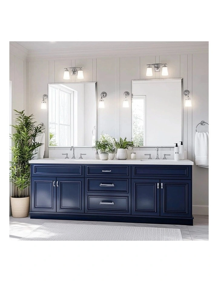 Silver Rectangular Beveled Edge Wall Mirror With Frameless Finish For Modern Dcor 60x80cm image 2