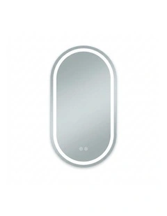Silver White Tall Oval Led Bathroom Mirror Backlit Touch Dimmable Anti Fog Glass