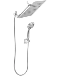 Cefito 12-Inch Stainless Steel Rain Shower Head with Handheld Wand, 9 Settings