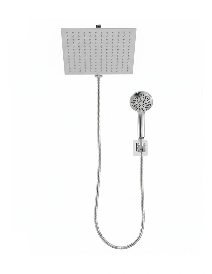 Cefito 12-Inch Stainless Steel Rain Shower Head with Handheld Wand, 9 Settings image 3