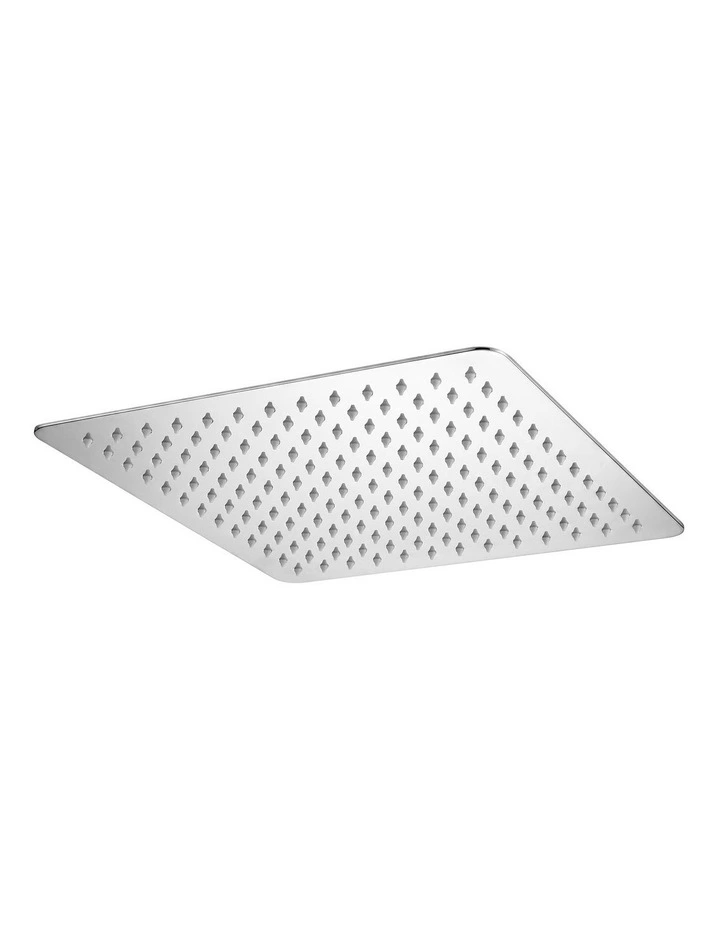 Cefito 12-Inch Rain Shower Head 304 Stainless Steel Anti-Clog Silicone Jets Silver image 3