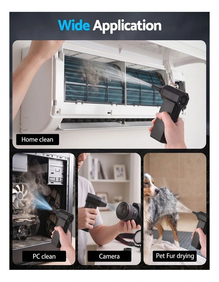 GIANTZ Electric Air Duster 7H Long Runtime Mini Blower for Keyboard PC Cleaning image 6