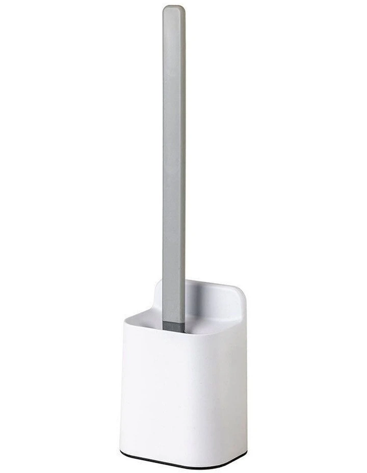 Vigar Essential Eco Wall Mounted Toilet Brush Holder Set White image 1
