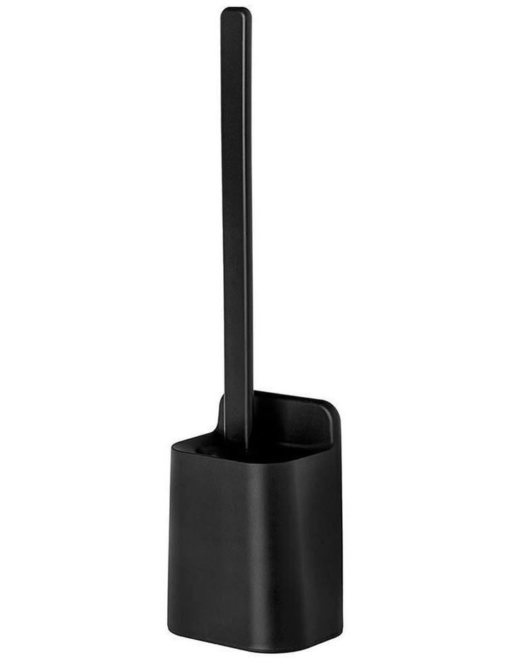 Vigar Essential Eco Wall Mounted Toilet Brush Holder Set Black image 3