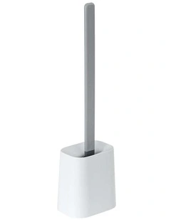 Vigar Essential Eco Toilet Brush With Holder Set Silicone White Bathroom Accessory