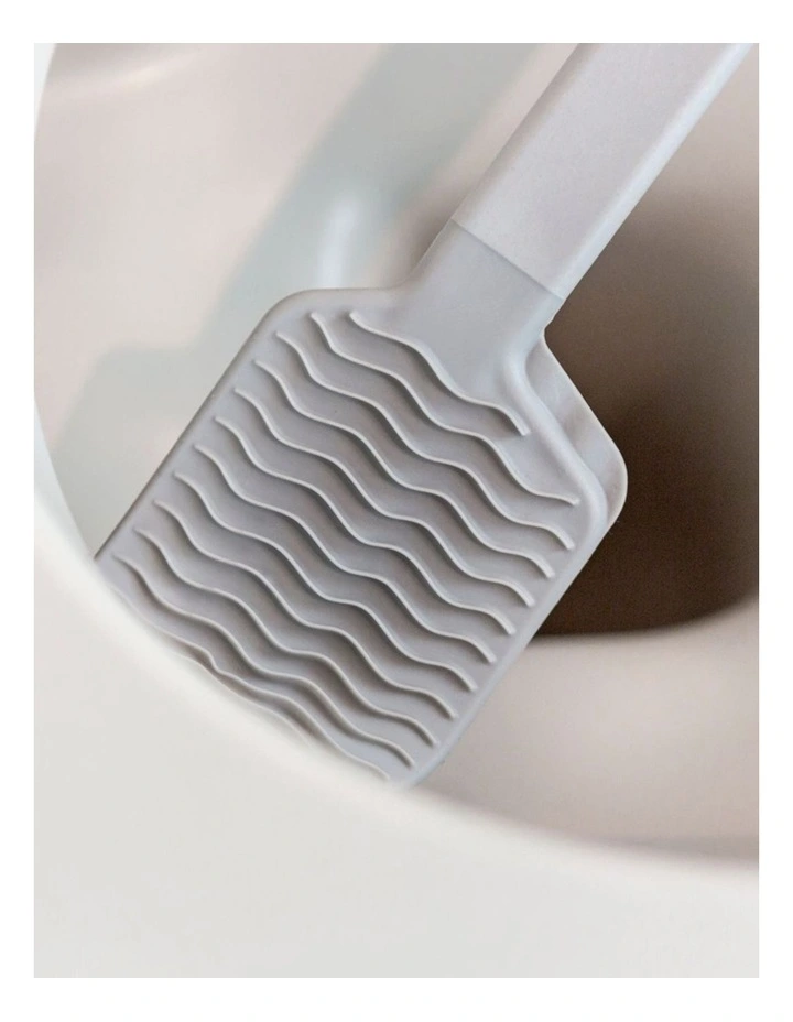 Vigar Essential Eco Toilet Brush With Holder Set Silicone White Bathroom Accessory image 5