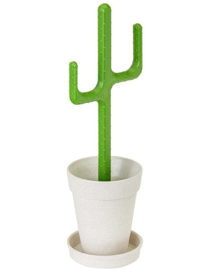 Vigar Cactus Toilet Cleaner Brush With Holder Bathroom Accessory Set image 1