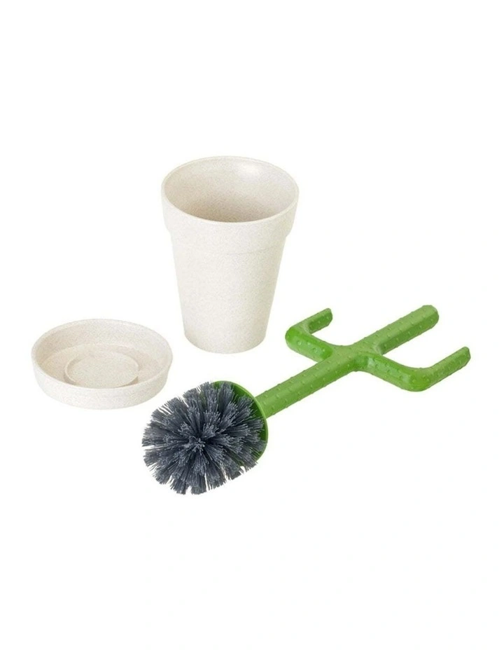 Vigar Cactus Toilet Cleaner Brush With Holder Bathroom Accessory Set image 2