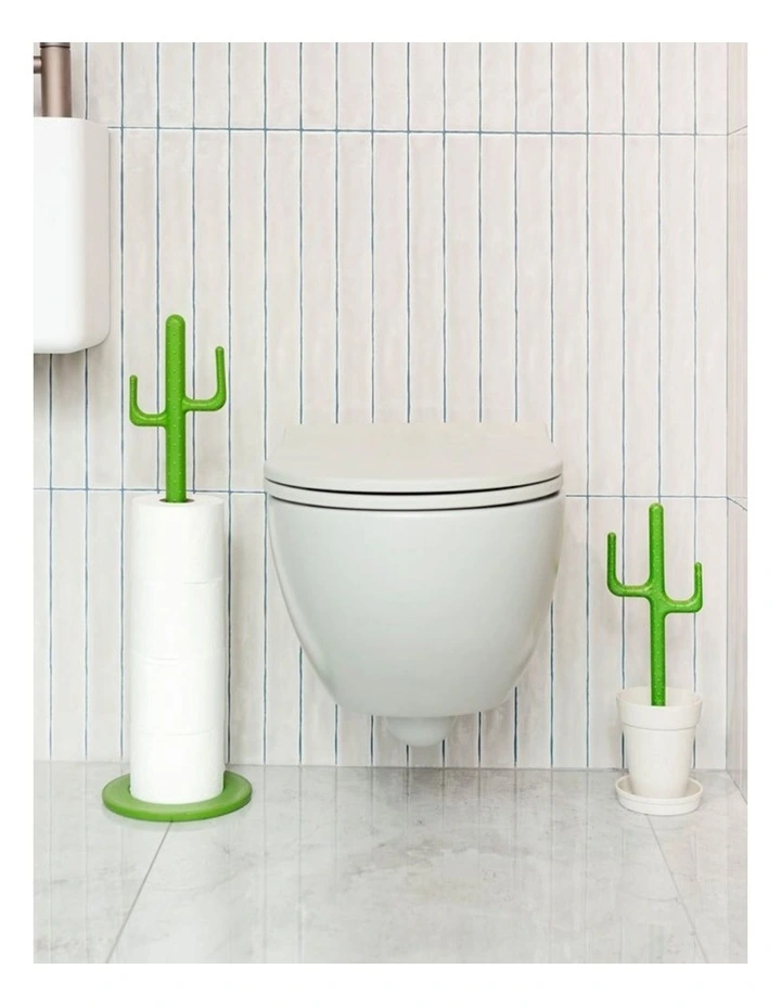 Vigar Cactus Toilet Cleaner Brush With Holder Bathroom Accessory Set image 6