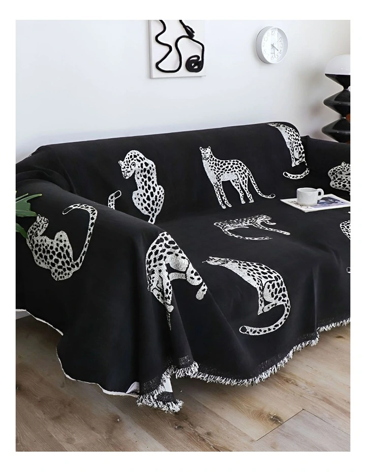 Two-Seater Sofa Cover 180x260cm in Black image 2