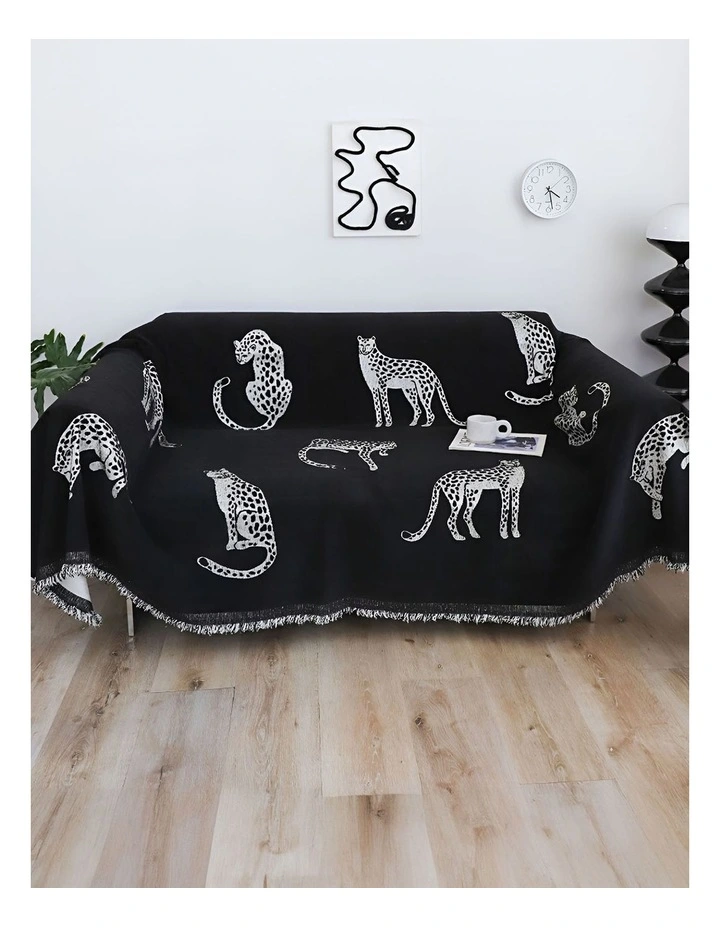 Two-Seater Sofa Cover 180x260cm in Black image 3