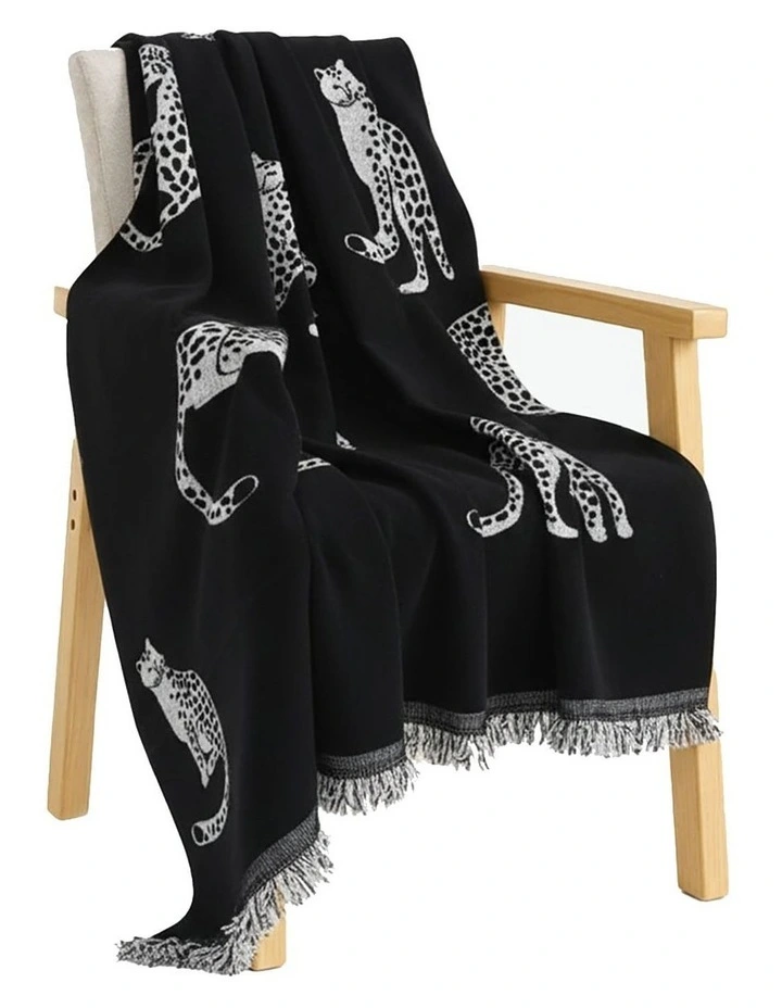 Four-Seater Sofa Cover 180x420cm in Black image 1