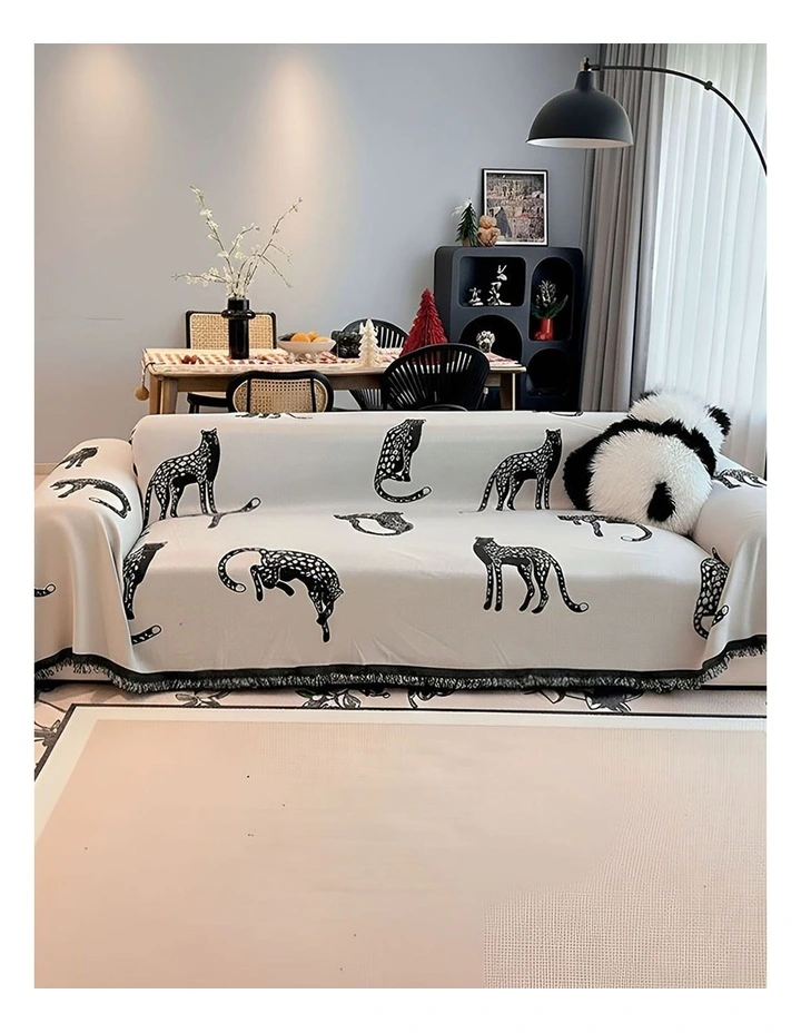 Three-Seater Sofa Cover 180x340cm in White image 2