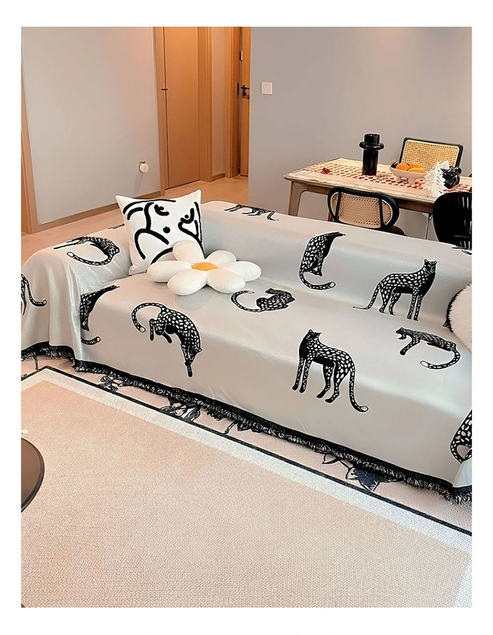 Three-Seater Sofa Cover 180x340cm in White image 4