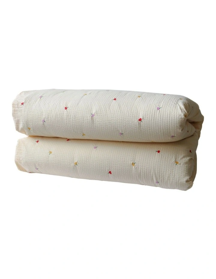 Forget Me Not Embroidered Quilt Cover image 2