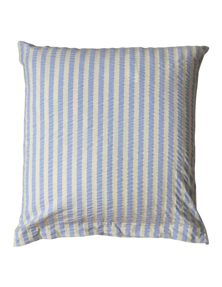 Butter Blue Seersucker Euro Pillowcase Set image 1