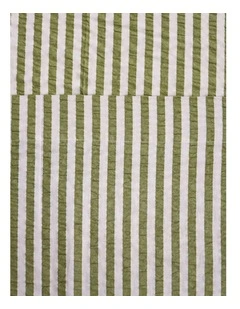 Pistachio Seersucker Flat Sheet