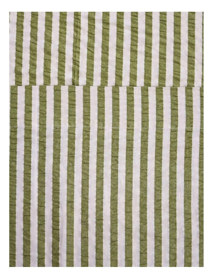 Pistachio Seersucker Flat Sheet image 1