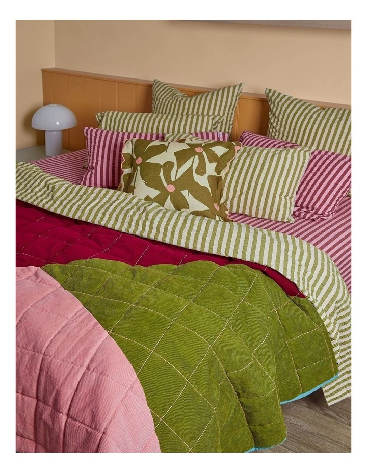 Pistachio Seersucker Flat Sheet image 5