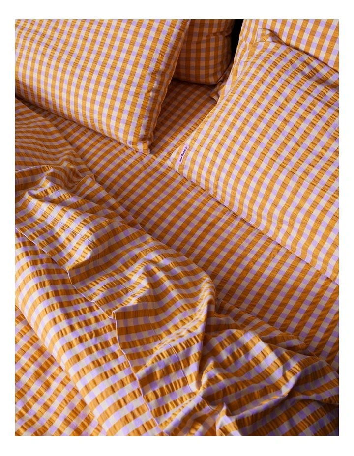 Mango Seersucker Fitted Sheet image 3