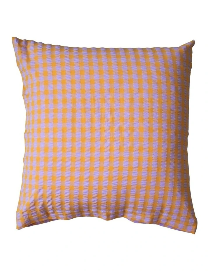Kumquat Bloom Seersucker Euro Pillowcase Set image 1