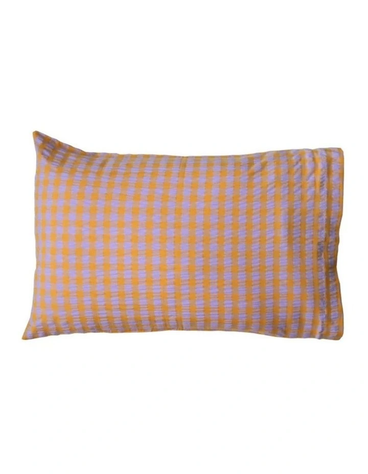 Kumquat Bloom Seersucker Standard Pillowcase Set image 1