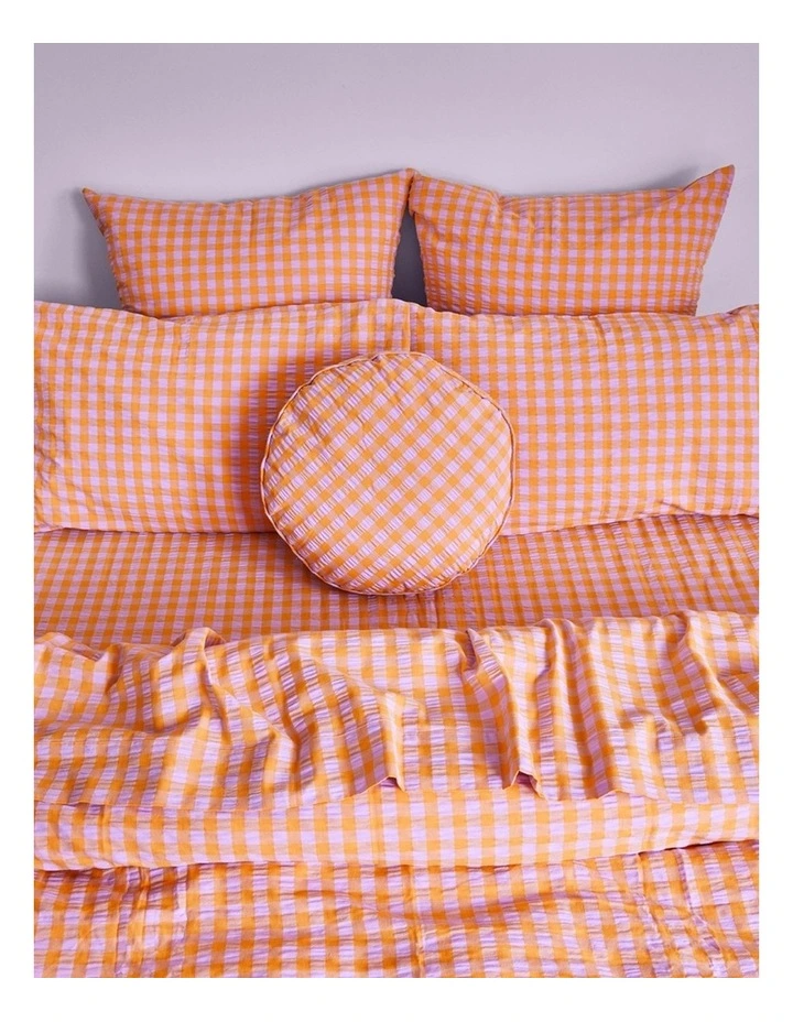 Kumquat Bloom Seersucker Standard Pillowcase Set image 2