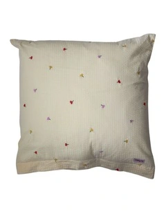 Forget Me Not Embroidered Euro Pillowcase Set