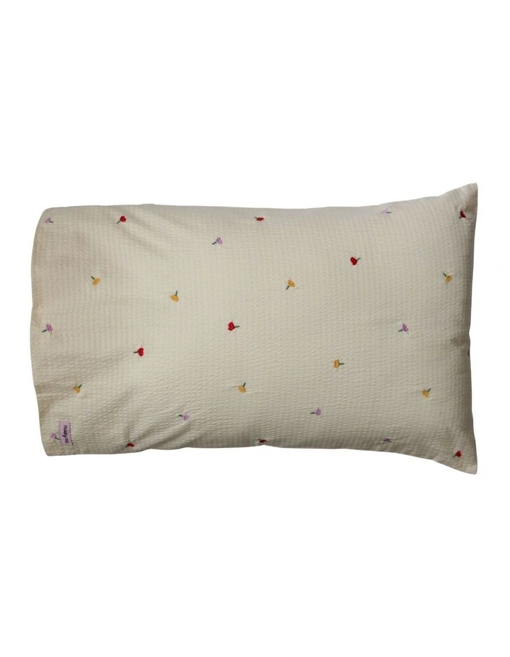 Forget Me Not Embroidered Standard Pillowcase Set image 1