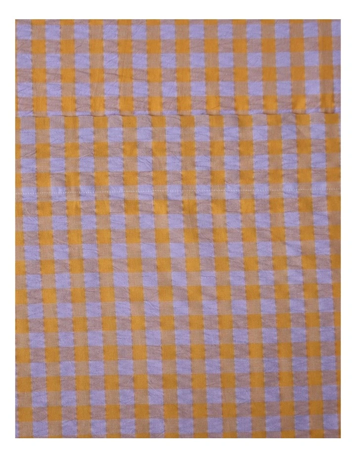 Kumquat Bloom Seersucker Flat Sheet image 1