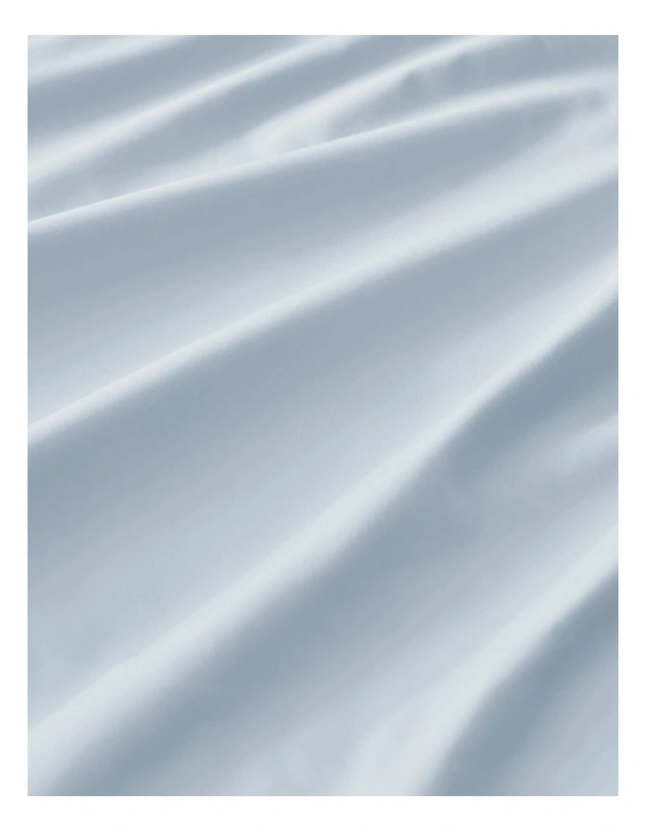 400 Thread Count Premium Cotton Sateen Standard Pillowcase Set of 2 in Sky image 3