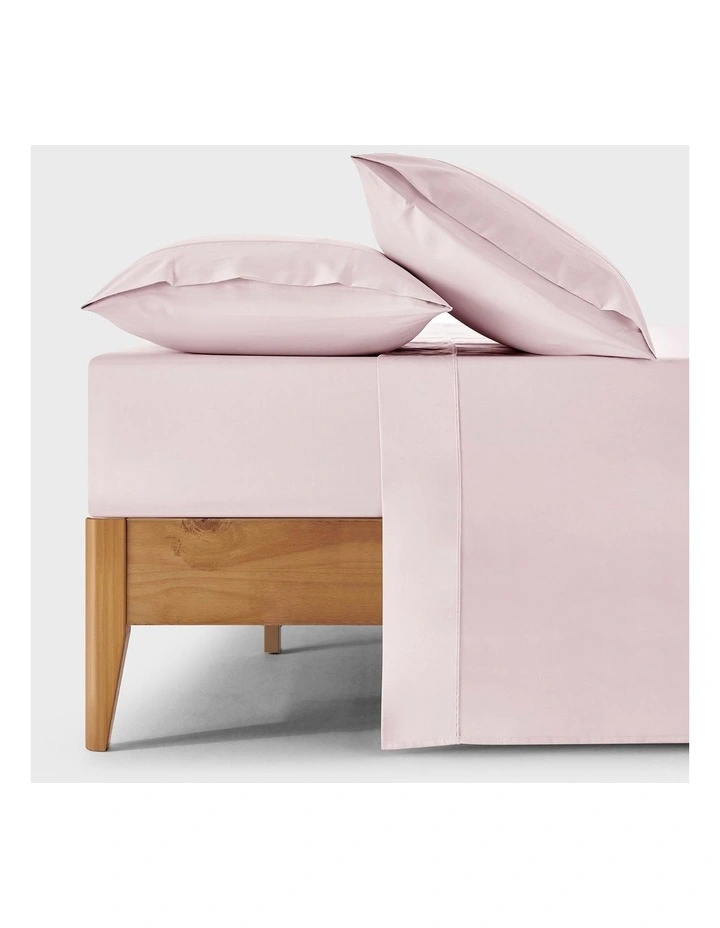 400Thread Count Premium Cotton Sateen Sheet Set in Petal image 7