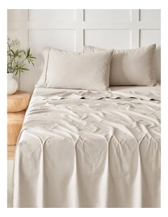 400TC Premium Cotton Sateen Sheet Set in Oatmeal