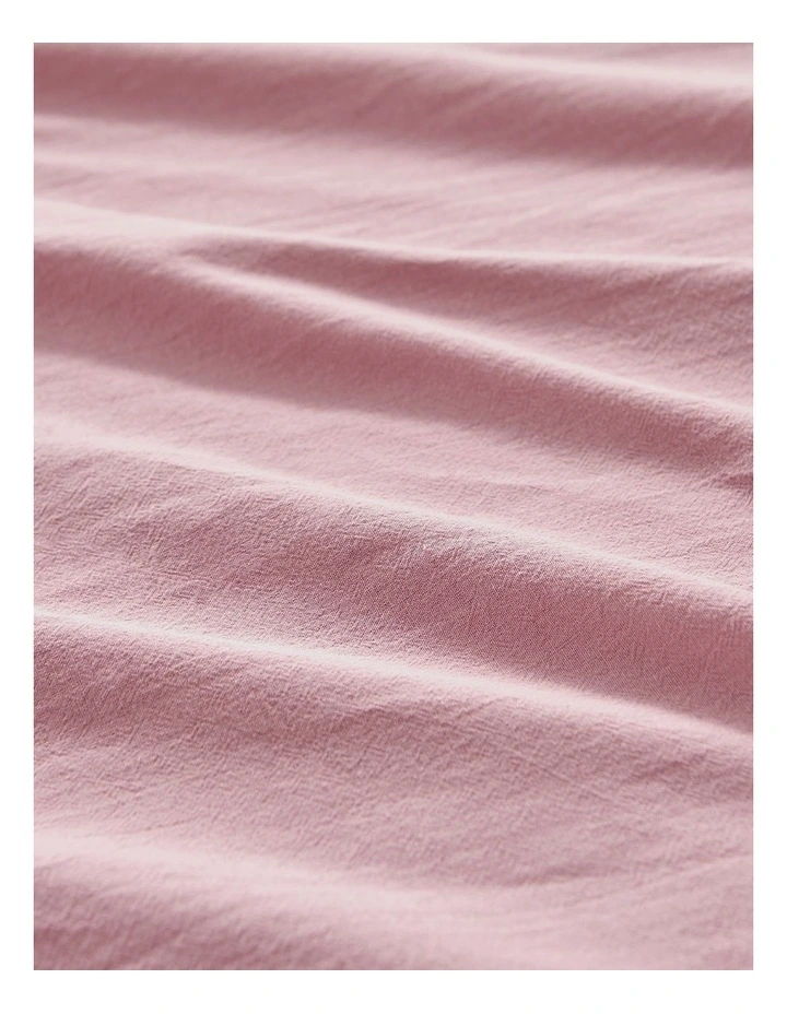 Bonnie Washed Cotton Sheet Set in Pink Pearl image 5