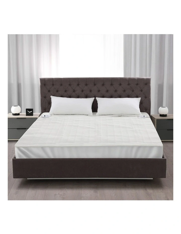 Bedra Electric Blanket Heated Fully Fitted Pad Winter Warm Underlay King image 7
