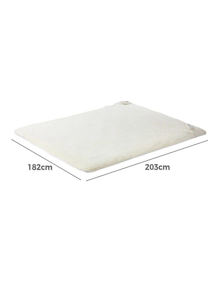 Bedra Electric Heated Blanket Fully Fitted Fleece Underlay Winter Pad King image 3