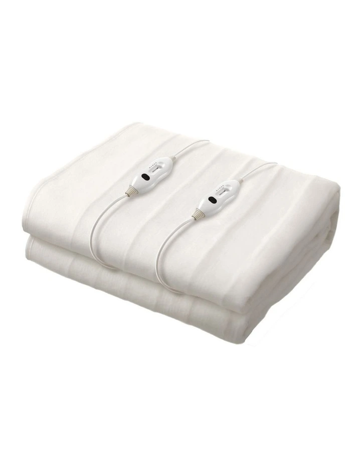 Bedra Electric Blanket Fully Fitted Polyester Winter Heated Underlay Queen image 1