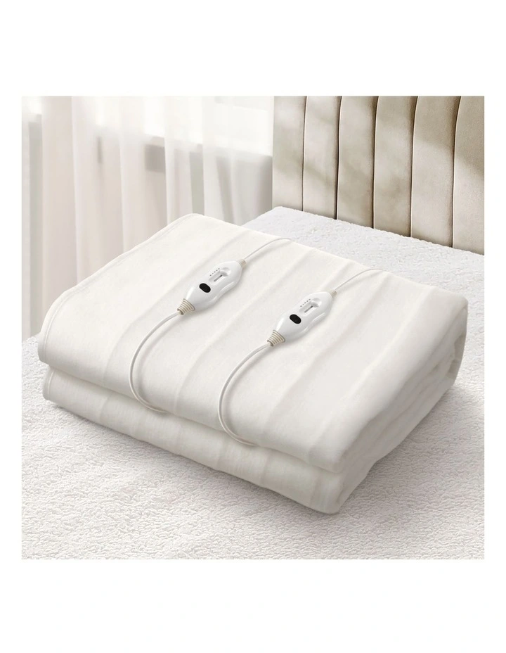Bedra Electric Blanket Fully Fitted Polyester Winter Heated Underlay Queen image 2
