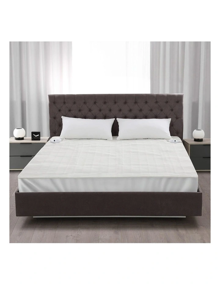 Bedra Electric Blanket Fully Fitted Polyester Winter Heated Underlay Queen image 7