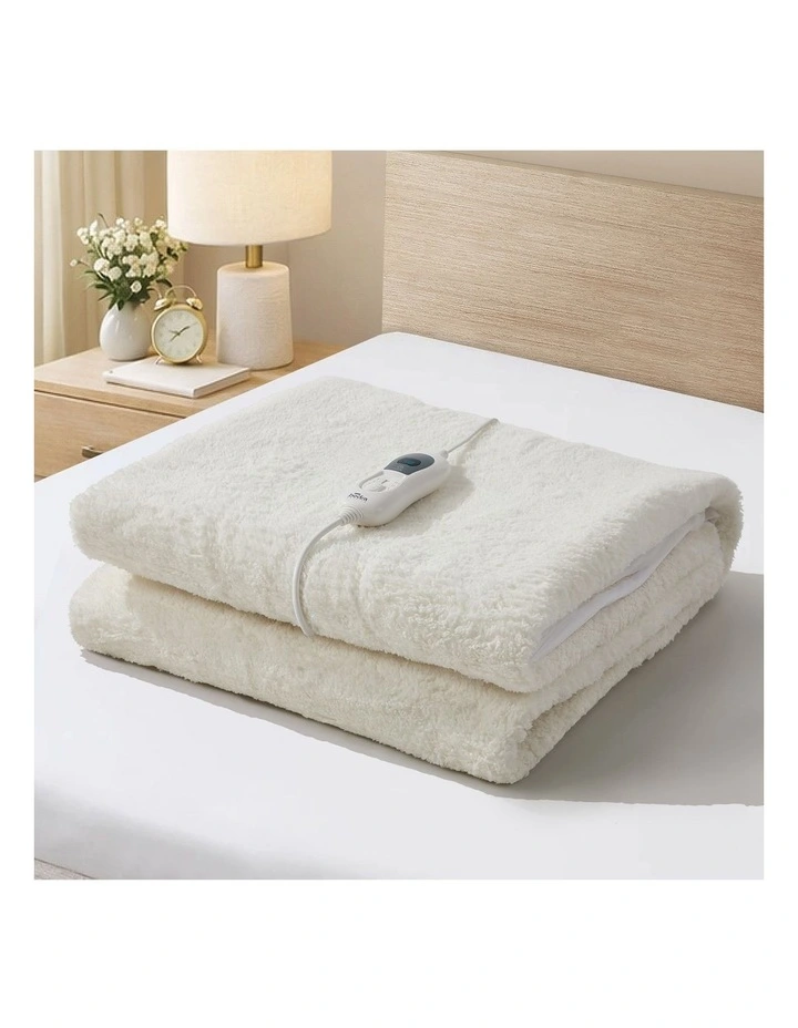 Bedra Electric Heated Blanket Fully Fitted Fleece Underlay Winter Pad King Single image 2