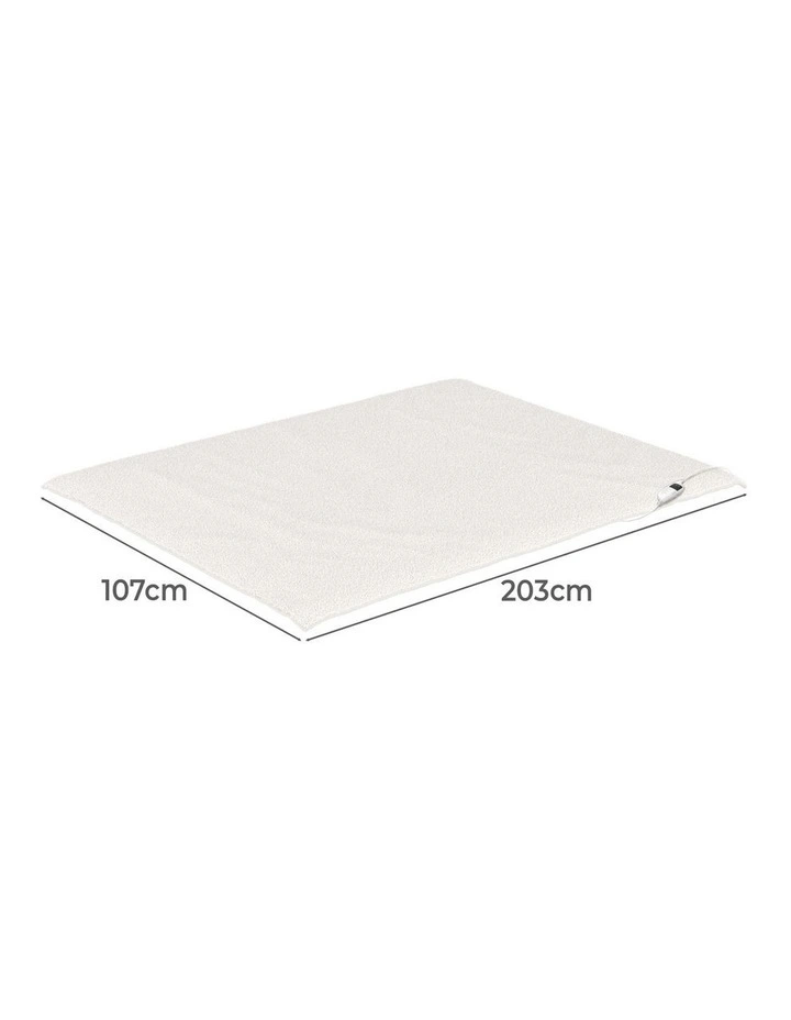 Bedra Electric Blanket Fully Fitted Fleece Heated Winter Underlay King Single image 3
