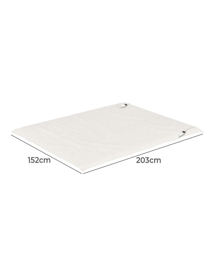 Bedra Electric Blanket Washable Fleece Heated Fully Fitted Winter Pad Queen image 3