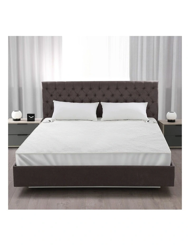 Bedra Electric Blanket Washable Fleece Heated Fully Fitted Winter Pad Queen image 7
