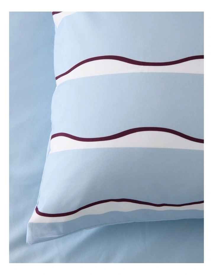 Dreamaker Noa Quilt Cover Set in Sky/Cherry image 3