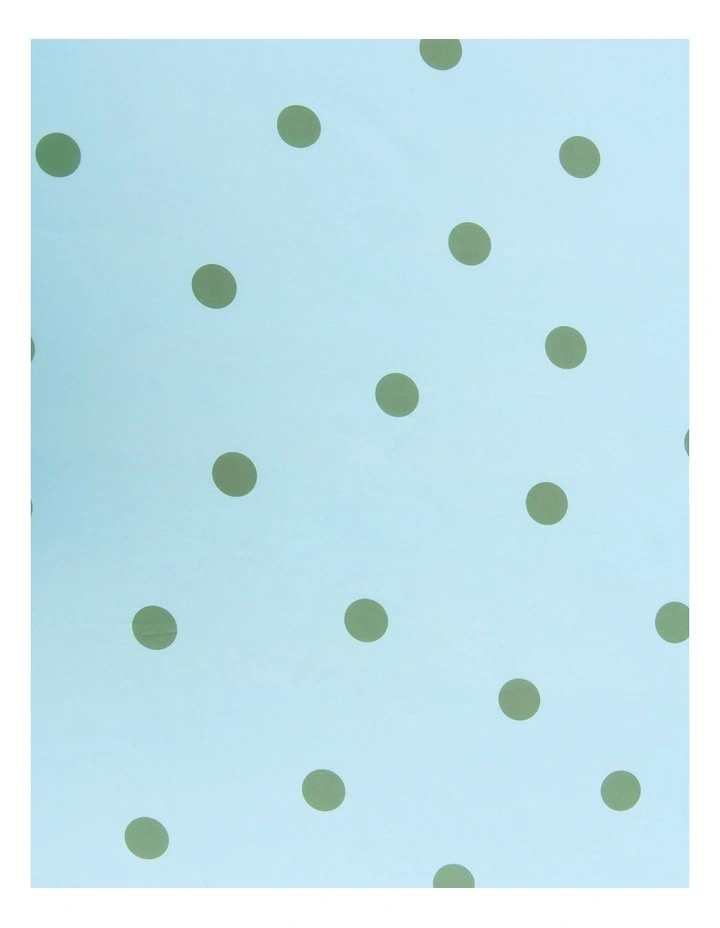 Dreamaker Pippa Spot Fitted Sheet Set in Sky image 5