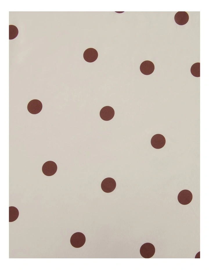 Dreamaker Pippa Reversible Quilt Cover Set in Natural/Chocolate image 4