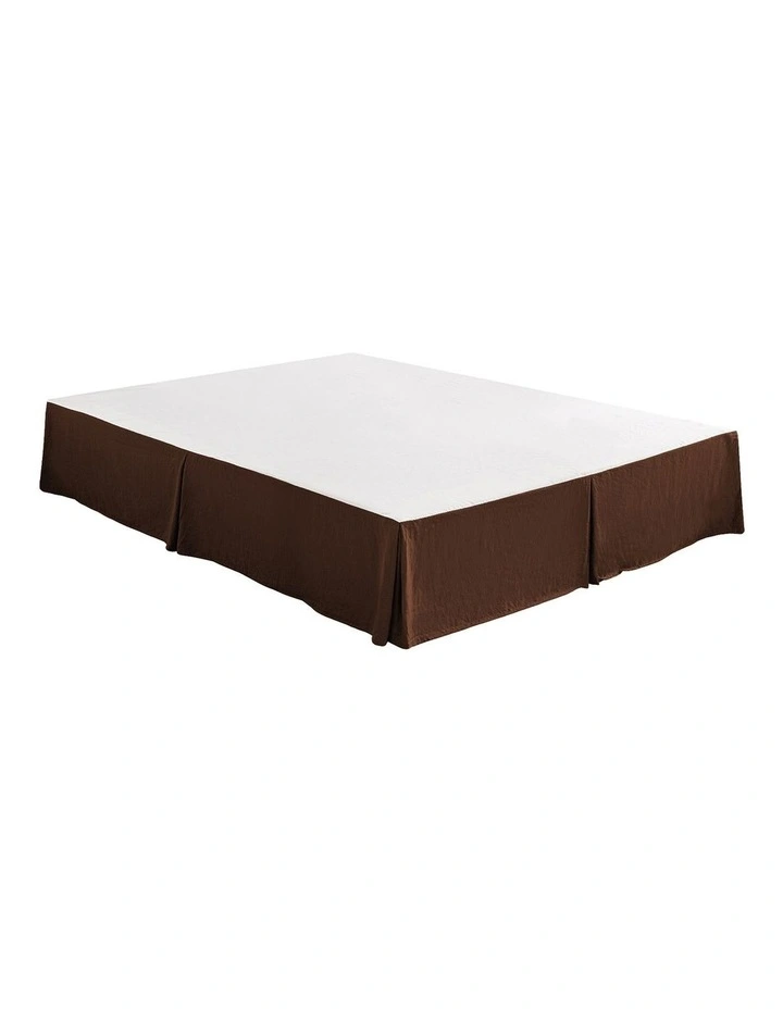 Dreamaker Superfine Washed Microfibre Pleated Valance in Chocolate image 5