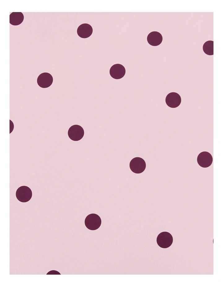 Dreamaker Pippa Spot Fitted Sheet Set in Pink image 5