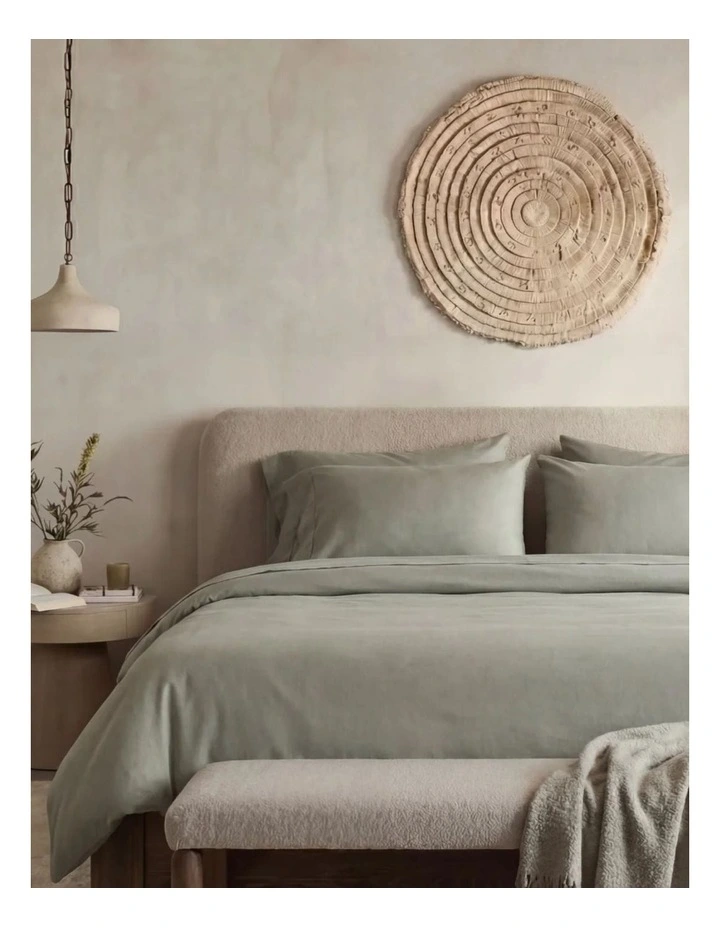 Signature Bamboo Duvet Cover in Sage image 1