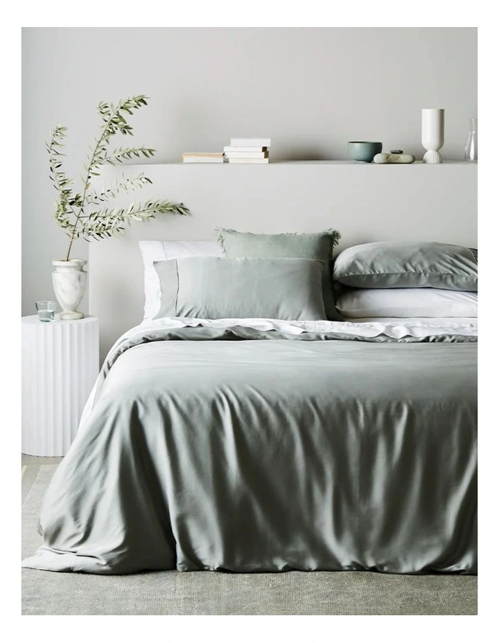 Signature Bamboo Duvet Cover in Sage image 2
